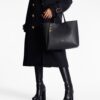 Balmain Emblème leather tote bag