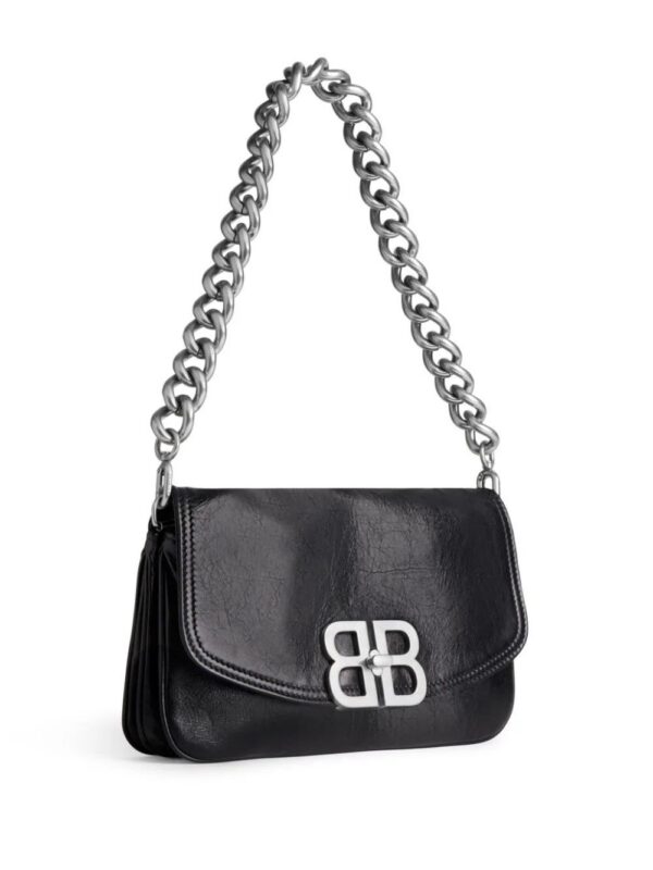 Balenciaga  logo-plaque leather shoulder bag