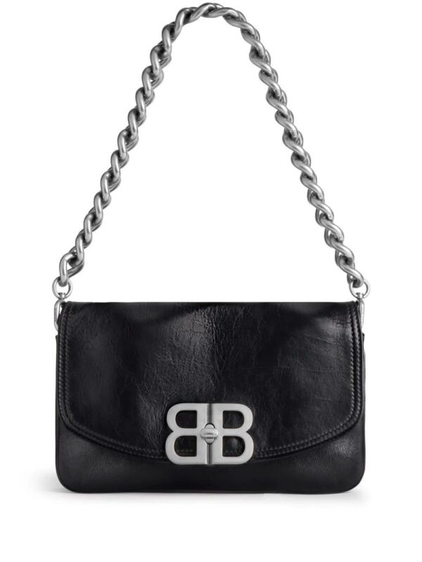 Balenciaga  logo-plaque leather shoulder bag