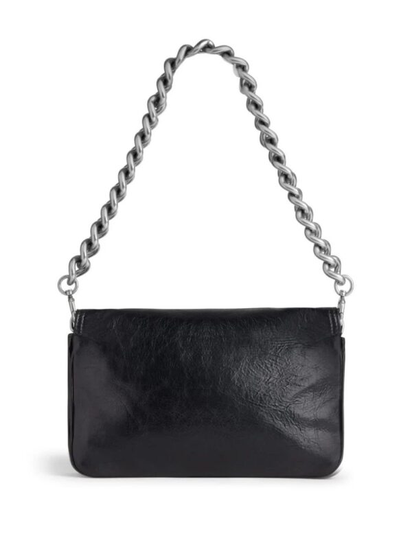 Balenciaga  logo-plaque leather shoulder bag