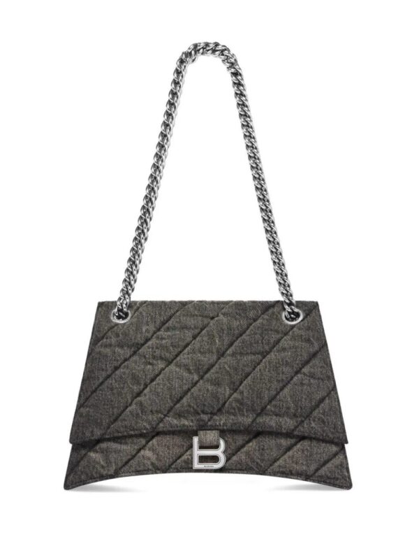 Balenciaga  medium Crush denim shoulder bag
