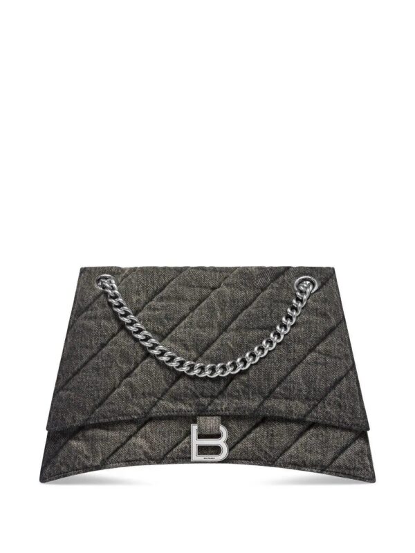 Balenciaga  medium Crush denim shoulder bag