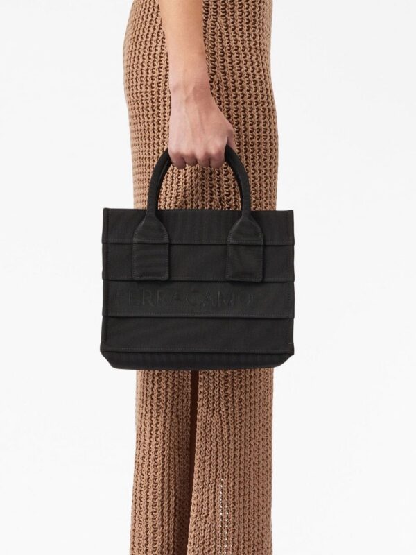 Ferragamo small logo-print tote bag