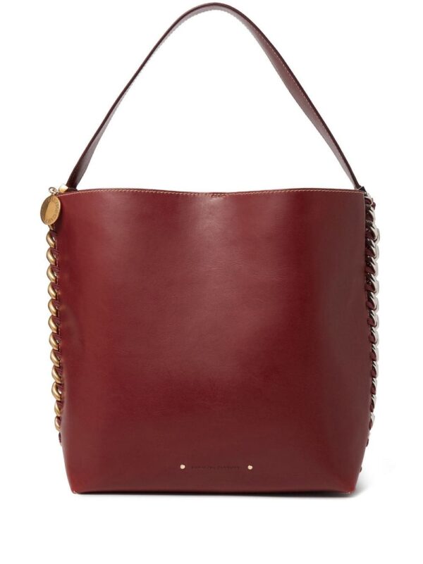 20149576_50359919_1000.jpg Stella McCartney Frayme logo-plaque tote bag