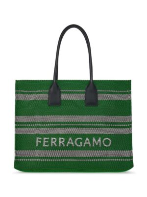 20150586_50144671_1000.jpg Ferragamo large jacquard striped tote bag