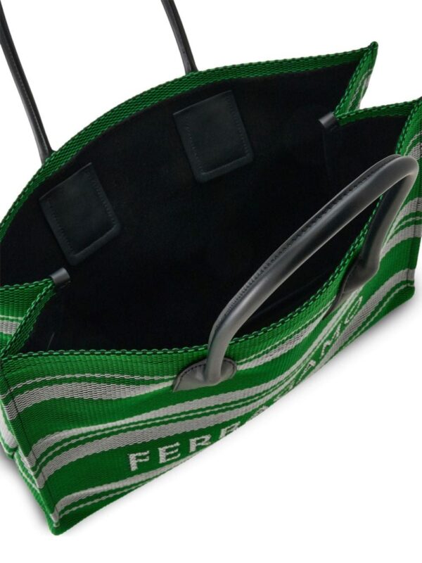20150586_50144714_1000.jpg Ferragamo large jacquard striped tote bag