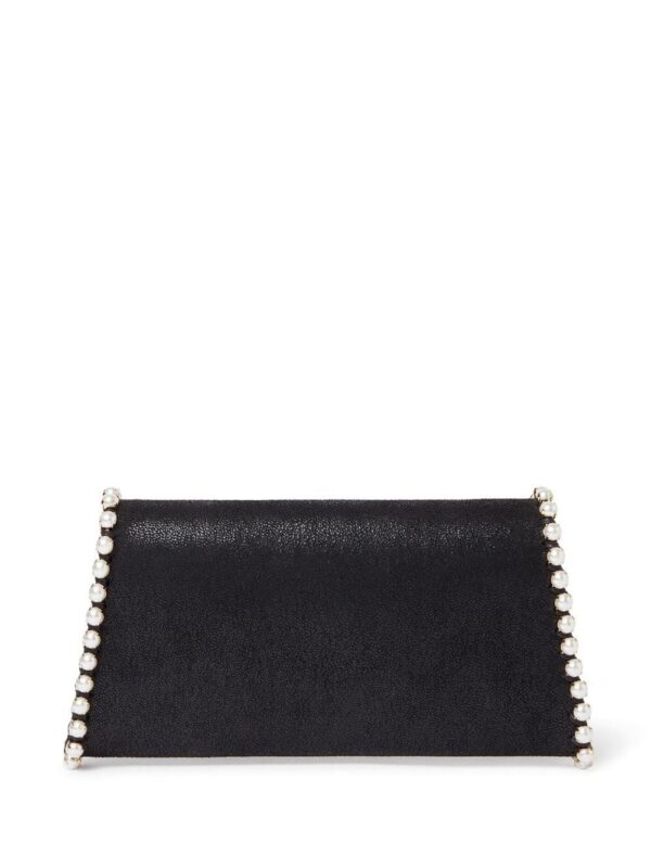 20151413_50358975_1000.jpg Stella McCartney Falabella pearl-detail clutch bag