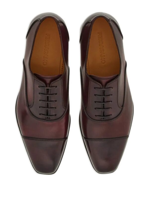 Ferragamo  square-toe leather oxford shoes