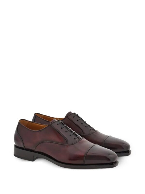Ferragamo  square-toe leather oxford shoes