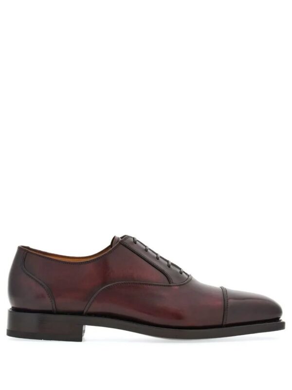 Ferragamo  square-toe leather oxford shoes