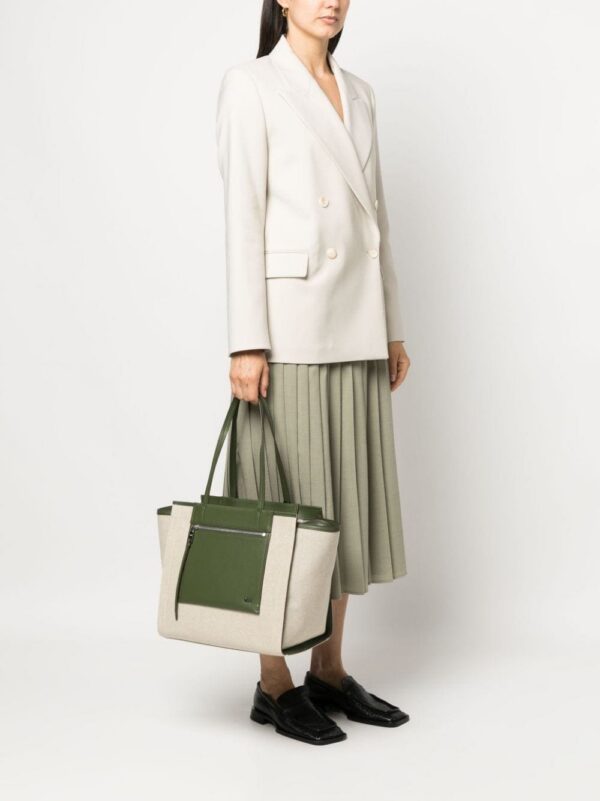DKNY logo-plaque cotton tote bag