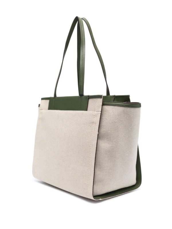 DKNY logo-plaque cotton tote bag