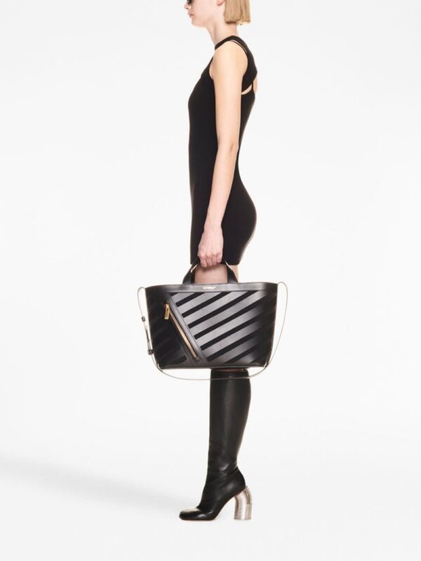 Off-White small cut-out Diag tote bag