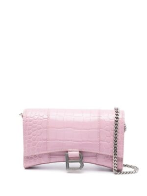 20217198_50288793_1000.jpg Balenciaga Hourglass crocodile-effect leather wallet