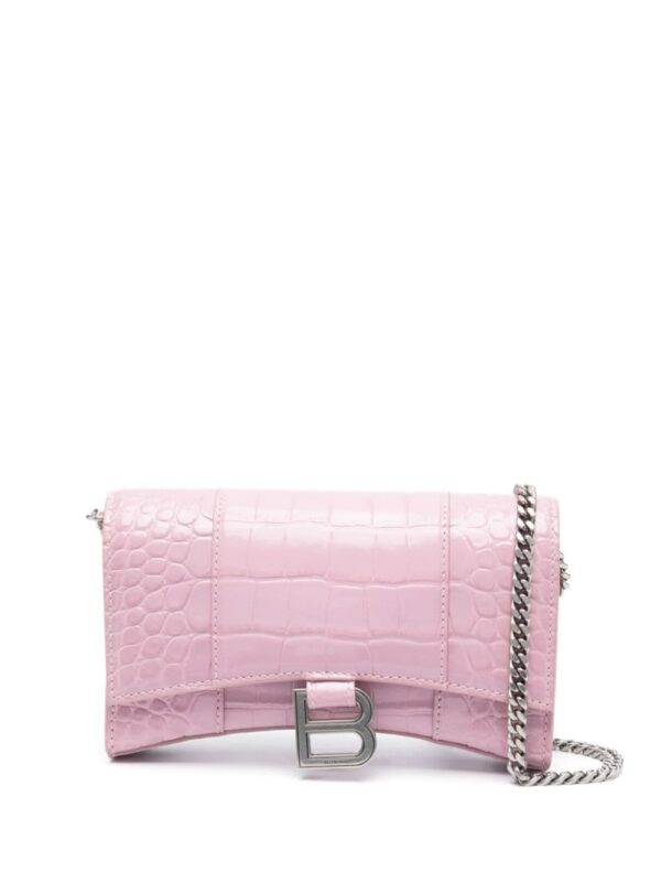 20217198_50288793_1000.jpg Balenciaga Hourglass crocodile-effect leather wallet