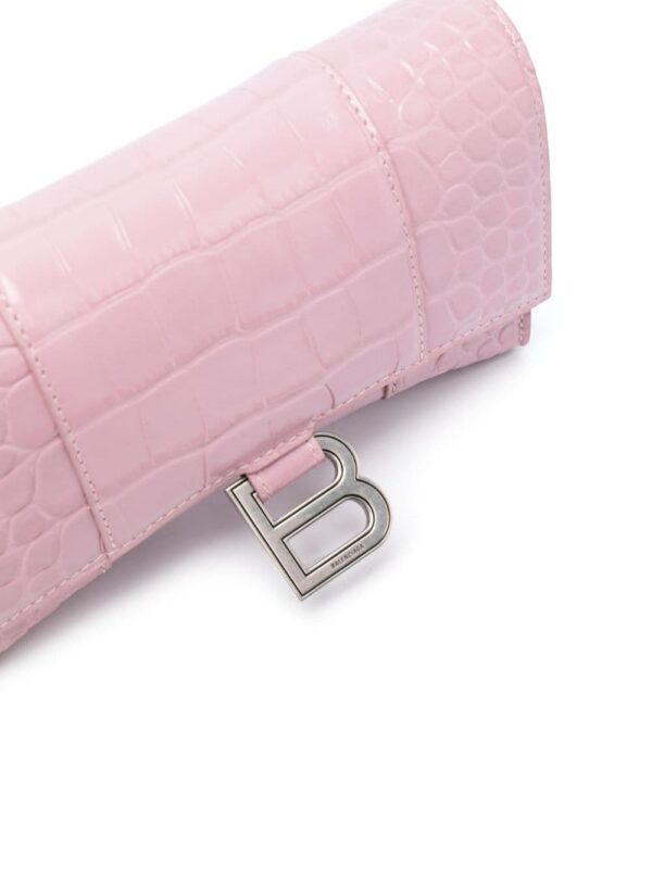 20217198_50288797_1000.jpg Balenciaga Hourglass crocodile-effect leather wallet