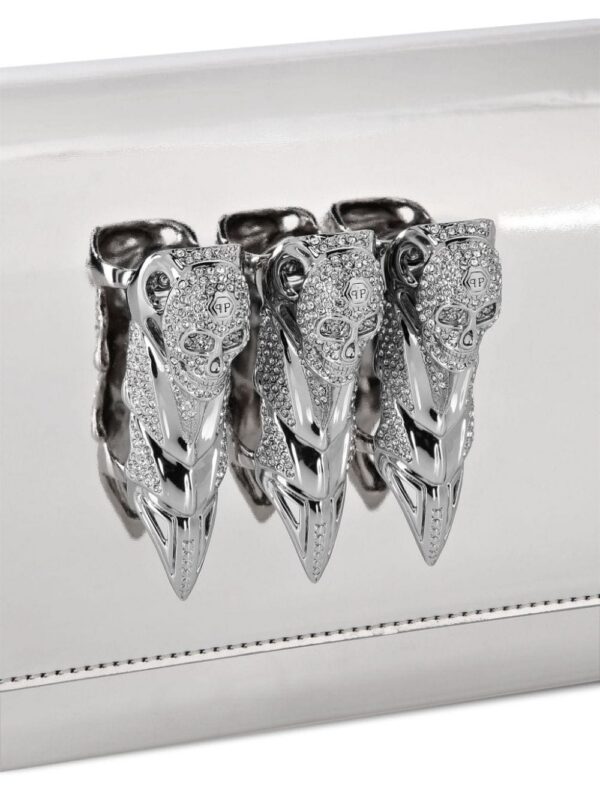 20222557_51498809_1000.jpg Philipp Plein Mirror leather clutch bag