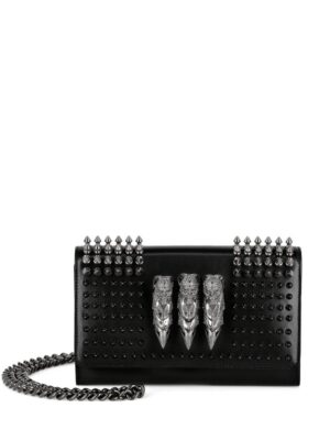 20222559_51498750_1000.jpg Philipp Plein stud-embellished leather clutch bag