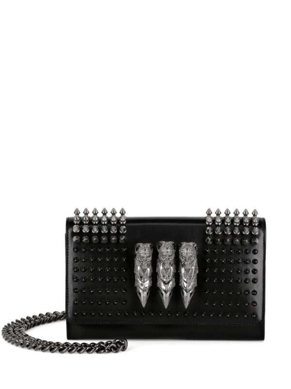 20222559_51498750_1000.jpg Philipp Plein stud-embellished leather clutch bag