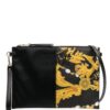 20224568_50548650_1000.jpg Versace Jeans Couture Barocco-print logo-plaque clutch bag