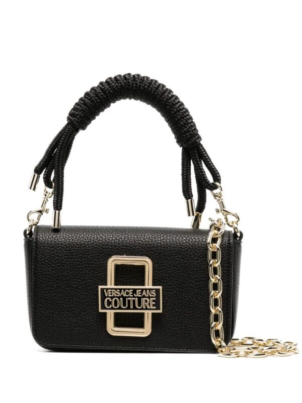 20225311_50545544_1000.jpg Versace Jeans Couture logo-plaque faux-leather shoulder bag