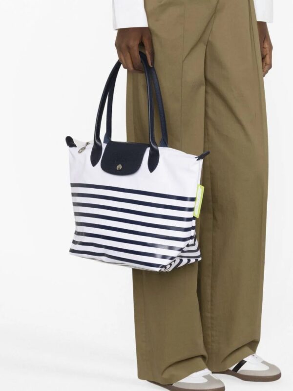 20233447_50288718_1000.jpg Longchamp medium Le Pliage striped tote bag