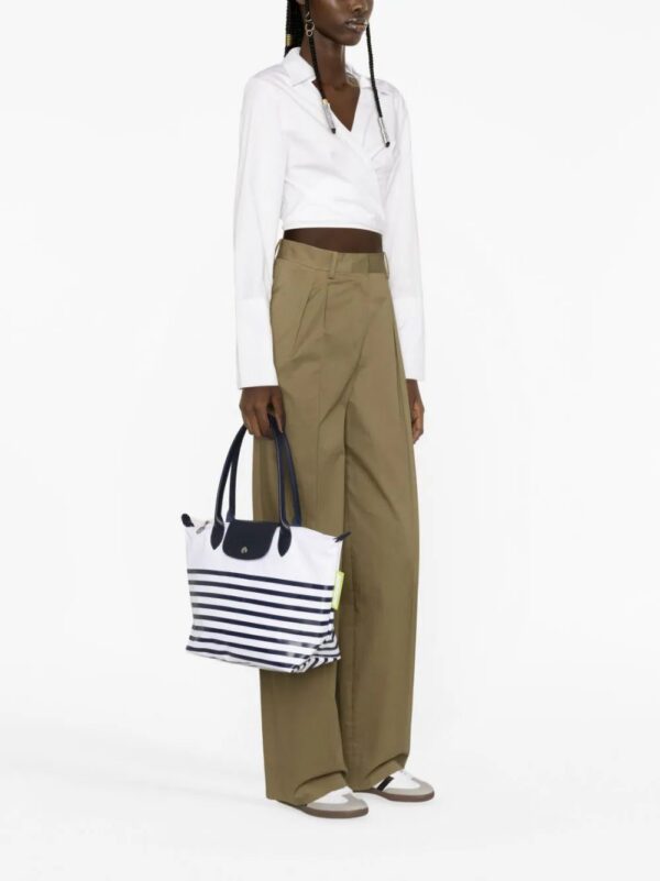 20233447_50288721_1000.jpg Longchamp medium Le Pliage striped tote bag