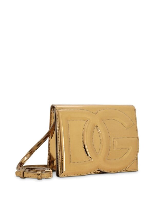 20235730_50884053_1000.jpg Dolce & Gabbana logo-embossed metallic-effect bag