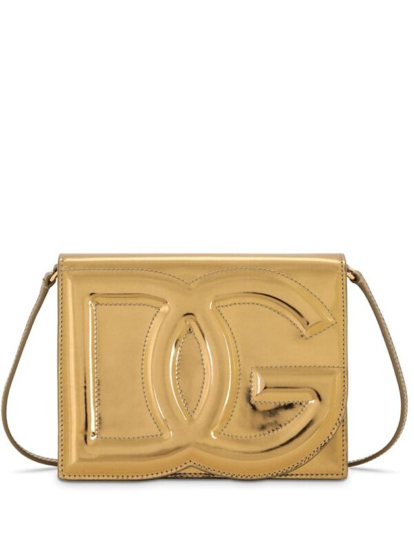 20235730_50884057_1000.jpg Dolce & Gabbana logo-embossed metallic-effect bag