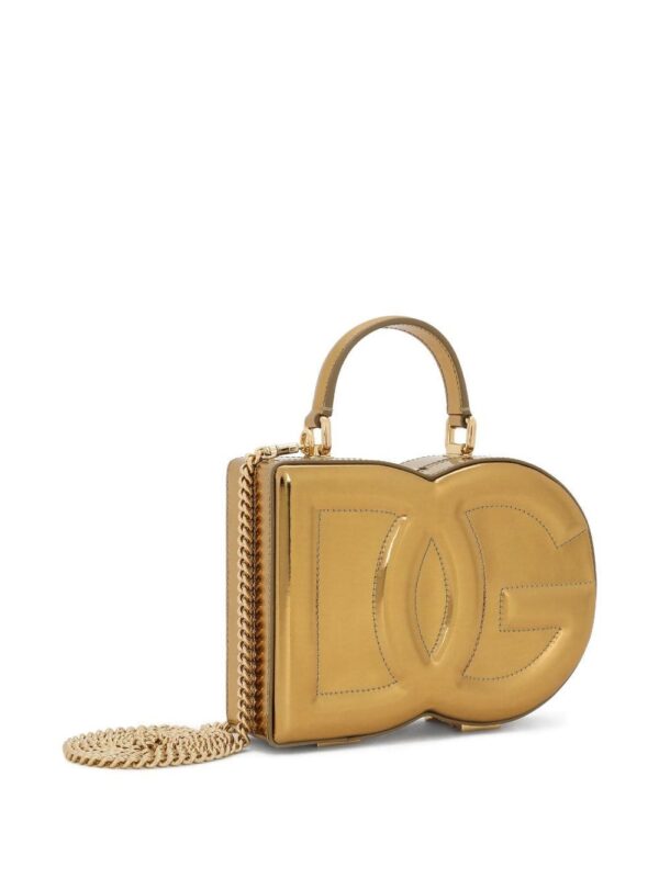 20235731_50872579_1000.jpg Dolce & Gabbana DG embossed metallic-effect bag