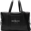Calvin Klein Jeans  Square Logo faux-leather duffle bag