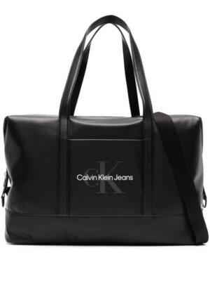 20266611_51214875_1000.jpg Calvin Klein Jeans Square Logo faux-leather duffle bag