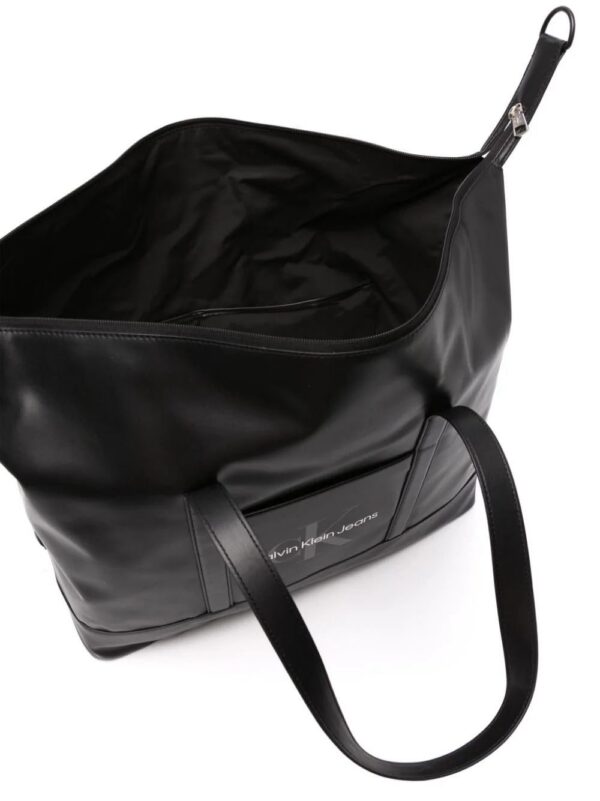 Calvin Klein Jeans  Square Logo faux-leather duffle bag