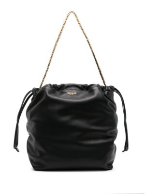 20272805_52110694_1000.jpg Moschino Shopper logo-appliqué leather shoulder bag