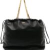 20274488_52020561_1000.jpg Moschino logo-appliqué leather bucket bag