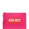 20287333_50338140_1000.jpg Kenzo logo-print leather clutch bag