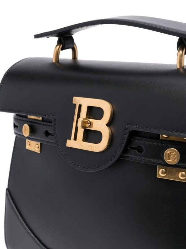 Balmain B-Buzz 23 leather tote bag