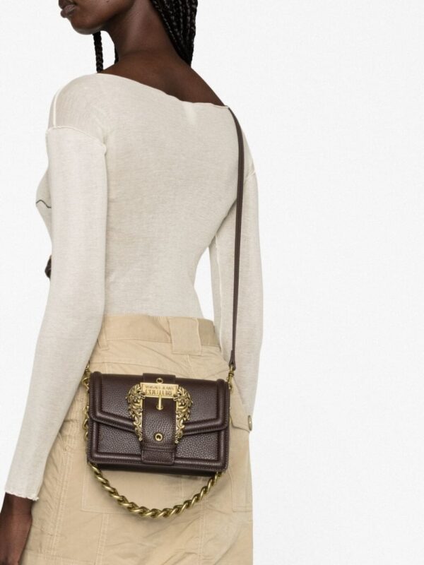 Versace Jeans Couture Baroque buckle shoulder bag
