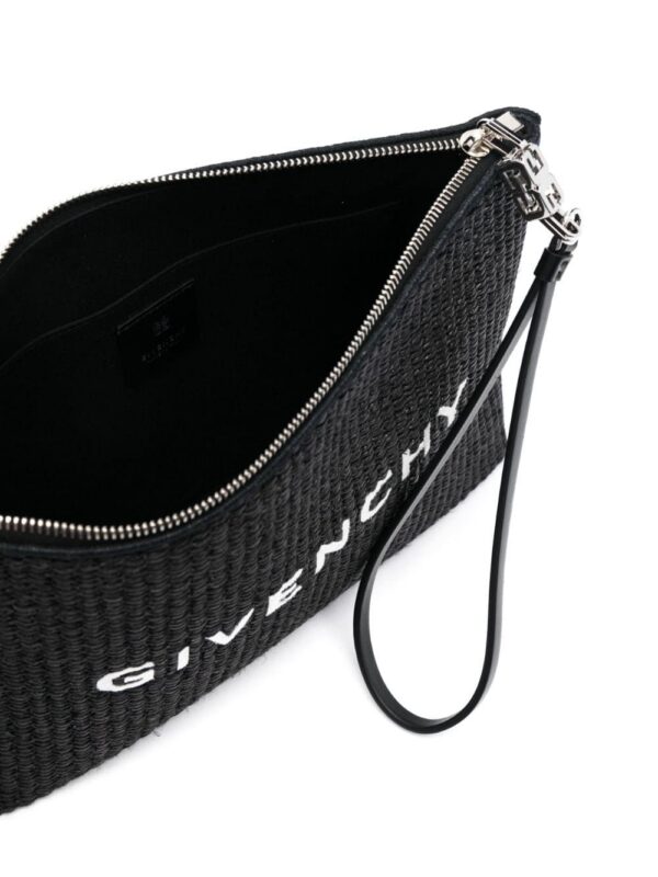 20484554_50496804_1000.jpg Givenchy logo-print raffia clutch bag