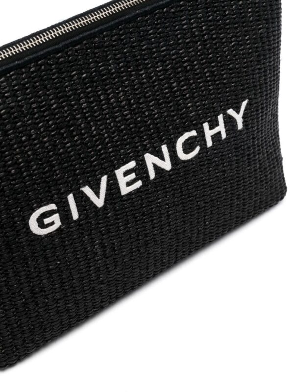 20484554_50496807_1000.jpg Givenchy logo-print raffia clutch bag