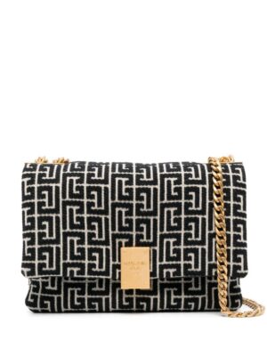 20484702_50537001_1000.jpg Balmain 1945 monogram-jacquard shoulder bag