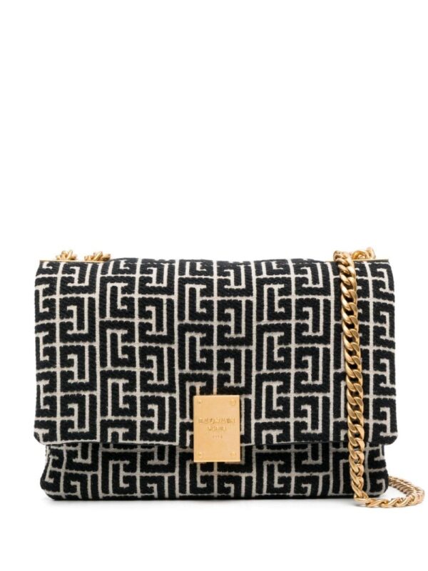 20484702_50537001_1000.jpg Balmain 1945 monogram-jacquard shoulder bag