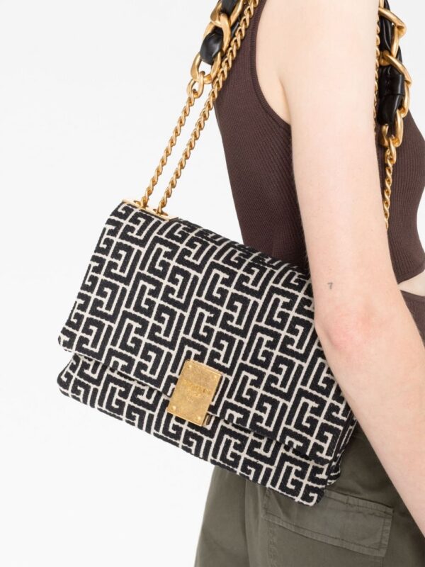 20484702_50537002_1000.jpg Balmain 1945 monogram-jacquard shoulder bag