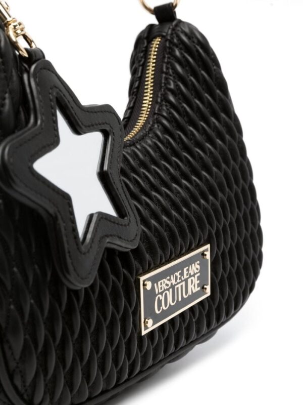 Versace Jeans Couture logo-plaque quilted shoulder bag