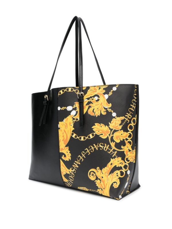 20510603_50508616_1000.jpg Versace Jeans Couture Baroque-pattern faux-leather tote bag