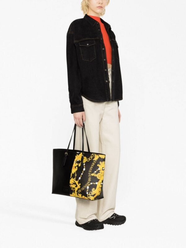 20510603_50508644_1000.jpg Versace Jeans Couture Baroque-pattern faux-leather tote bag
