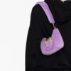 20510604_50511040_1000.jpg Versace Jeans Couture Baroque-buckle faux-fur shoulder bag
