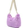 20510604_50511046_1000.jpg Versace Jeans Couture Baroque-buckle faux-fur shoulder bag