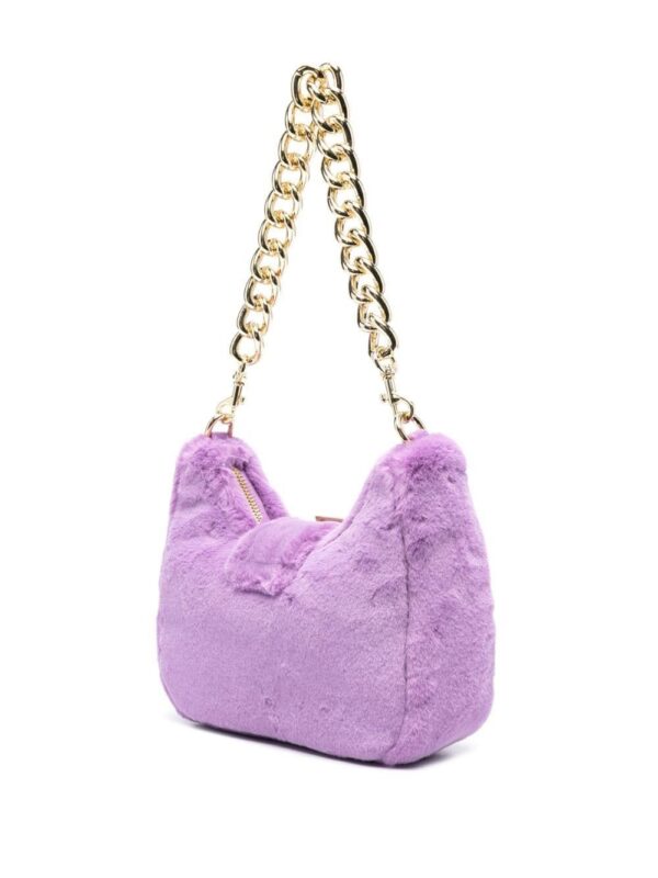 20510604_50511046_1000.jpg Versace Jeans Couture Baroque-buckle faux-fur shoulder bag
