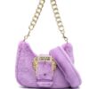 20510604_50583733_1000.jpg Versace Jeans Couture Baroque-buckle faux-fur shoulder bag